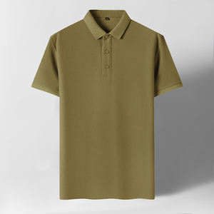 Polo à manches courtes pour hommes, logo brodé personnalisé, uniforme d'entreprise en coton et polyester, logo personnalisable pour polos - Product Image 3
