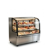 Vitrina Comercial para Carnes con Control Inteligente de Temperatura, Gabinete de Acero Inoxidable para Carnicería, Exhibidor para Maduración en Seco de Carne de Res