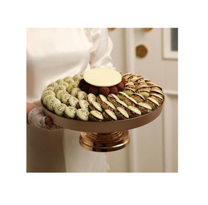 Vajilla de diseño clásico Cuenco para servir chocolate Cuenco de chocolate de metal de la mejor calidad para bodas, aniversarios o cumpleaños - Product Image 1