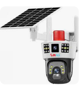Caméra extérieure solaire 4G PTZ 6MP 2026 à prix réduit, conception à quatre objectifs, zoom 10x, vision nocturne couleur, IP66 - Product Image 2