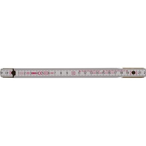 Regla Plegable Blanca Beech <span class=keywords><strong>BMI</strong></span> 9042, Longitud <span class=keywords><strong>2</strong></span> m, Ancho <span class=keywords><strong>16</strong></span> mm, Práctica Conversión MM/cm, Modelo EG III - Product Image 3