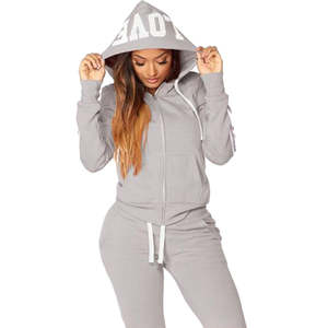 Conjunto de chándal sostenible personalizado para mujer Sudadera con capucha Joggers del estudio a la calle - Product Image 2
