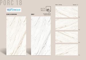 Carreaux de porcelaine émaillés supérieurs de Porcecon 60x120cm Design moderne brillant Applications de sol de mur intérieur de qualité supérieure brique réfractaire globale - Product Image 4