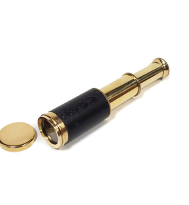 Telescopio de Latón Moderno con Brújula Grabada, Caja de Almacenamiento de Madera Hecha a Mano, Soporte de Latón, El Mejor Artículo para Regalo - Product Image 1