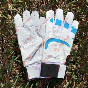 Couleur et logo personnalisés Gants de frappeur professionnels Dernière conception Gants de frappeur de baseball de haute qualité en cuir Softball - Product Image 4