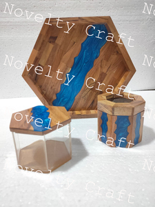 Epoxy Resin with Wood Customize <b>Incense</b> bakhoor <b>Burner</b> with tray and acrylic box for Return Gifts from Manufacturing Company - Product Image 2