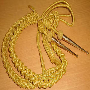 Alta calidad mejor precio Flexible nueva venta al por mayor Mylar Gold 2mm 3mm 4mm 5mm hombro alambre Aiguillette - Product Image 1