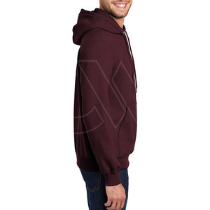 เสื้อฮู้ดผ้าคอตตอนโพลีเอสเตอร์แบบสวมหัวสำหรับผู้ชายเสื้อมีฮู้ดผ้าขนแกะแบบปรับแต่งได้ - Product Image 5