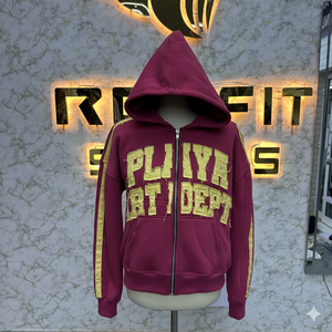 เสื้อฮู้ดสำหรับผู้ชายพิมพ์ลายพัฟมีซิปปรับอัตราได้ - Product Image 1