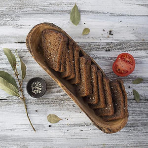 Precios al por mayor, tazón de masa de madera larga de mango, acabado Natural para aperitivos de cocina, decoración del hogar, regalo de boda, tazón para propósito - Product Image 1