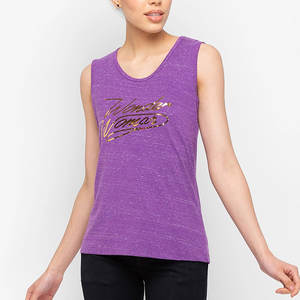 Débardeur femme de haute qualité en coton et polyester, en promotion, idéal pour la gym - Product Image 1