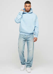 OEM Unisex Hoodies High Quality Thick Fleece Lined Cotton Oversized 3D Pattern Hooded Solid <b>Polyester</b>/Cotton Material - Product Image 2