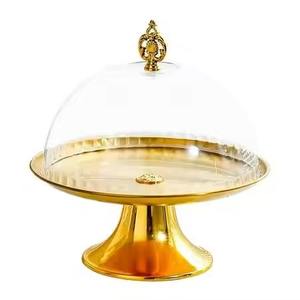 Base para Pastel de Metal de Estilo Lujoso con Acabado Pulido para una Elegante Presentación de Mesa de Postres en Bodas y Fiestas de Cumpleaños - Product Image 4