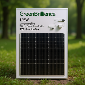 Panneau solaire monocristallin GreenBrilliance 125W avec boîtier de jonction IP67 - Product Image 3