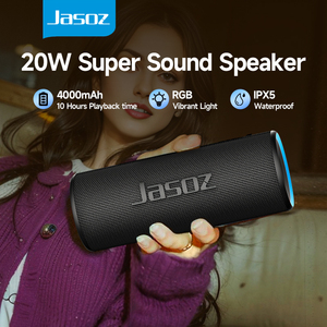 Hifi Không Dây Di Động Bt 52 Bluetooth Loa Hộp 20W Không Thấm Nước Hình Dạng Xi Lanh Với RGB Đầy Màu Sắc Ánh Sáng Ngoài Trời Karaoke - Product Image 6