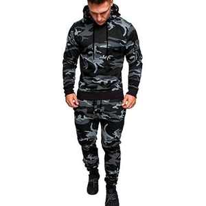 2024 ropa deportiva de gimnasio para hombre, chándal transpirable con capucha para correr, Fitness, baloncesto, camuflaje, Joggers, conjunto deportivo - Product Image 5