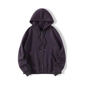 Sudaderas con cremallera de algodón 100% para mujer, Impresión de logotipo personalizado, servicio OEM disponible, ropa de calle de invierno con cuello con capucha - Product Image 4