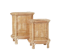 Vente en gros Nouveau design Jardinière en rotin Jardinières naturelles Jardinières Cadeaux Jardinière en osier Porte-pot du Vietnam
