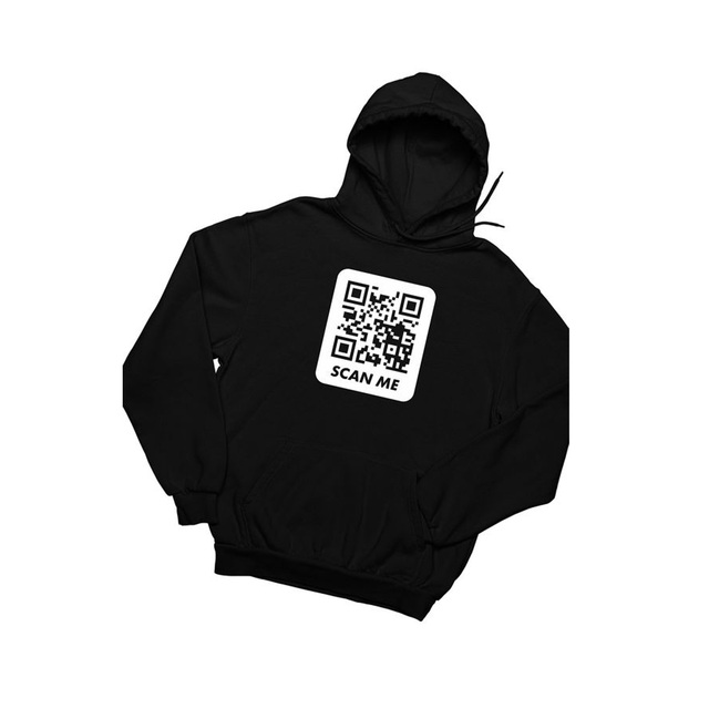 Customized QR Code Hoodie Scan Me Unisex Hoodies Men's Puffer Jackets Premium Quality Customized Jackets and Hoodies