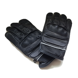 Premium Goatskin Leather Motorbike Summer Winter Gear Gloves Motorcycle Auto Racing Wear Knuckle Armoured Black Unisex Gloves - Product Image 4