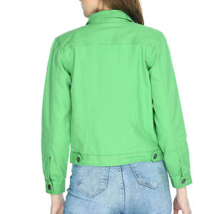 High Street 2025 chaqueta vaquera hecha a medida para mujer artículos Premium transpirable a prueba de viento Chaquetas vaqueras elegantes para mujer servicio OEM - Product Image 3