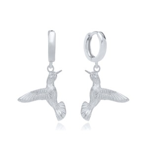 Humming Bird Design Dangle <b>Earrings</b> Turkish Handcrafted Wholesale 925 Sterling Silver <b>Fine</b> Jewelry - Product Image 2