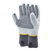 Gants en coton indonésien tricotés, respirants, durables, antidérapants, légers, résistants, personnalisables, OEM