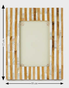 Cadre photo en bois incrusté d'os, fait main, de qualité supérieure, personnalisé, Falcon International, moderne, luxueux, durable, Inde - Product Image 5