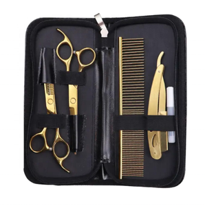 ชุดกรรไกรตัดผมเกรดอุตสาหกรรม6นิ้วชุดตัดผมสแตนเลสสตีลสำหรับตัดผมและตัดผม - Product Image 1