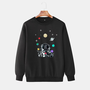 Sudadera con tema espacial Estilo moderno Top Cómodo y perfecto para varias ocasiones Sudadera de cuello redondo Galaxy Design - Product Image 1