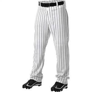Pantalones de béisbol de cuerpo entero para jóvenes con diseño personalizado, pantalones de softball a rayas para adultos, pantalones de béisbol hasta el tobillo al por mayor - Product Image 4
