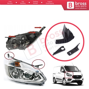 BHL571-2 ชุดแท็บยึดไฟหน้าสำหรับซ่อมแซมด้านขวาสำหรับ Transit Tourneo Custom MK1 V362 2012-2018 BK2113D152BJ - Product Image 5