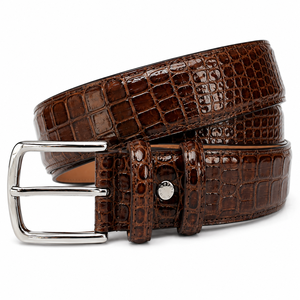 Nouvelle ceinture en cuir de luxe à boucle ardillon en alliage, motif vague dorée, en peau de vache, de haute qualité et très vendue - Product Image 6