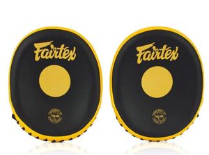 Fairtex Leather MMA Gloves Curved <strong>Hook</strong> <strong>and</strong> Jab Training Mitts Boxing Focus Pads for Muay Thai Target Practice - Product Image 6