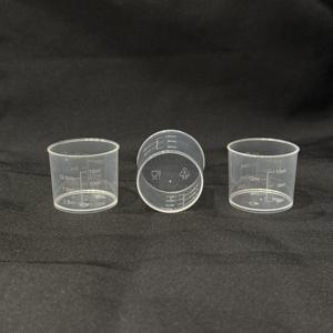 Gobelet gradué transparent de 32 mm en plastique PP durable et résistant à la chaleur, forme cylindrique, fond plat, large ouverture, facile à lire - Product Image 5