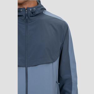 Chaquetas Deportivas Ligeras para Hombre OEM, Cortavientos Personalizado con Cremallera Invisible, Chaqueta Delgada de Poliéster para Correr - Product Image 5