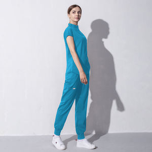 Conjunto de Uniformes Médicos Lavables para Mujer, Pantalones Deportivos Tejidos, Tela Suave, Uniformes de Enfermera Ligeros, Uniformes Médicos con Logotipo Personalizado - Product Image 5