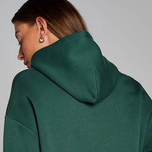 Sudadera con capucha de gran tamaño rica en algodón básico de alta demanda para mujer, sudaderas con capucha transpirables antiarrugas para gimnasio y ropa de calle para mujer - Product Image 3