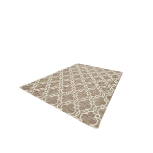 Grand tapis moderne en laine tufté à la main personnalisé Technique de pile de boucle lavable pour l'utilisation de prière de décoration intérieure de salon moderne - Product Image 1