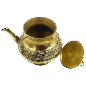 Utensilios de Cocina Árabes Antiguos de Alta Calidad, Lata de Latón Puro con Acabado Pulido y Grabado para Uso en la Cocina - Product Image 1