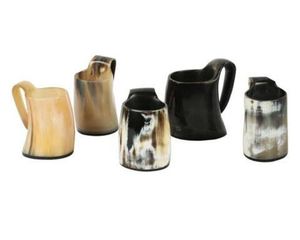 LIST NORSE <b>HANDMADE</b> BUFFALO HORN VIKING DRINKING Horn <b>Mug</b> New Design for Beer and Coffee Natural Drinking Horn <b>Mug</b> - Product Image 2