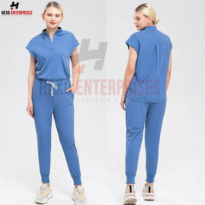 Médecin Scrub Uniforme Ensembles À Manches Courtes Haute Qualité Scrub Suit Personnalisé Femmes 100% Polyester - Product Image 3