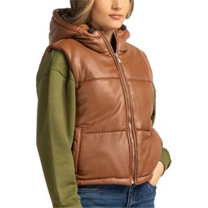 Chaqueta de Invierno Personalizada MOVA TEXTILES, Chaqueta Acolchada de Media Manga con Capucha, Ligera, Moderna, con Cremallera, Producto al por Mayor a Precio Económico - Product Image 5