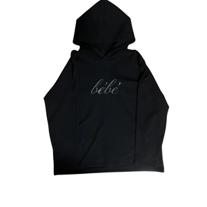 Sudadera con Capucha Negra Personalizada Extra Grande con Estampado de Personajes de Anime con Pedrería, Ropa Urbana Unisex, Sudadera de Algodón Grueso, Estilo Hip Hop, Otoño - Product Image 1