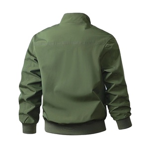 แจ็คเก็ตบอมเบอร์สำหรับผู้ชาย, เสื้อโค้ทเสื้อกันลมอบอุ่นกลางแจ้งแฟชั่นเข้ารูปลำลองคอตั้งสำหรับฤดูใบไม้ร่วงและฤดูหนาว - Product Image 2