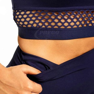 Leggings de fitness pour femmes, nouvelle conception personnalisée, décontractés, tricotés, taille mi-haute, respirants - Product Image 4