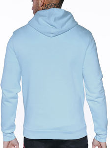 Logotipo personalizado OEM de alta calidad 100% algodón deportes Unisex sólido sudadera Streetwear cuello redondo pulóver hombres mujeres cremallera completa Sudadera con capucha - Product Image 2