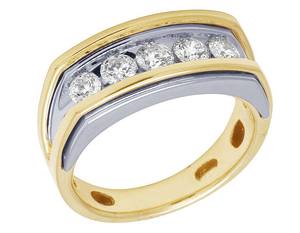 แหวนประดับเพชรสำหรับผู้ชายการตั้งค่าช่องที่ออกแบบใหม่ S925สีเงินพร้อมแหวนเพชรโมอิส - Product Image 1