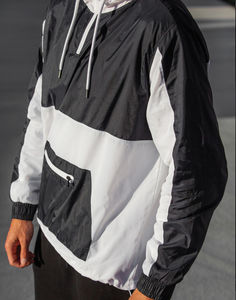 เสื้อแจ็คเก็ตกันลมผู้ชายสไตล์ลำลองสำหรับฤดูใบไม้ร่วงและฤดูหนาว ผลิตตามสั่ง ผ้าแคนวาส กันน้ำ คอตั้ง สไตล์ไฮสตรีท - Product Image 5