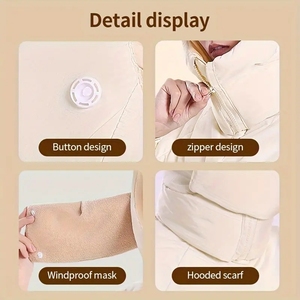 Chapeau coupe-vent et résistant au froid tout-en-un, chapeau chaud à double protection pour hommes et femmes, chapeau de cyclisme d'hiver pour la protection des oreilles et des cicatrices de cou - Product Image 3